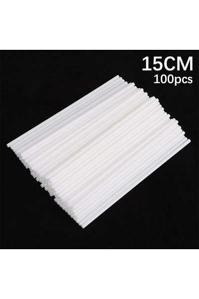 Choice 15cm 100pcs 8/10/12/15cm White Pp Solid Core Lollipop Sticks For Chocolate Candy Sticks Cake Pop Sti