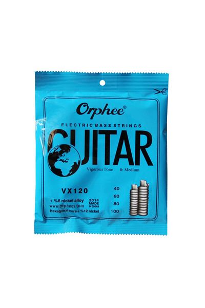 Orphee 4 Strings Bass Vx Bass Guitar Strings Medium Carbon Steel Hexagonal Core Alloy Wound Electric