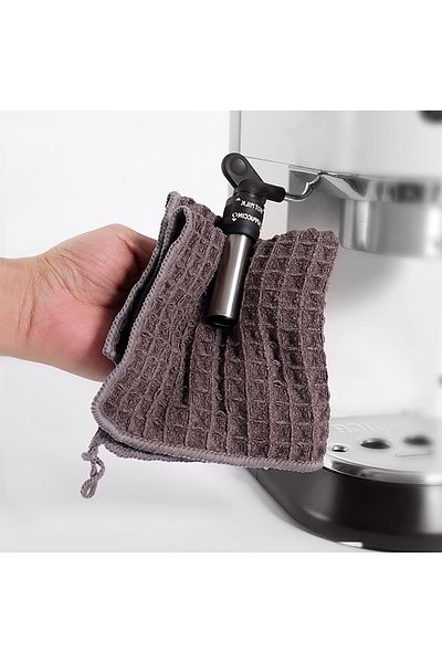 Choice Brown Leeseph Coffee Bar Square Cleaning Towels Barista Cloth, Espresso Coffee Cleaning Accessories