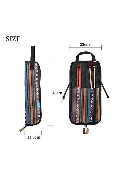 IRIN Ethnic Style Drumstick Bag Ethnic Style Oxford Cloth Drumstick Thicken Case Large Capacity Hand