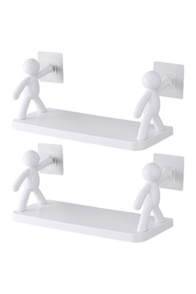 Choice رفوف تخزين الحمام الإبداعية الجديدة باللون الأبيض - قطعتان - رفوف دمى ...