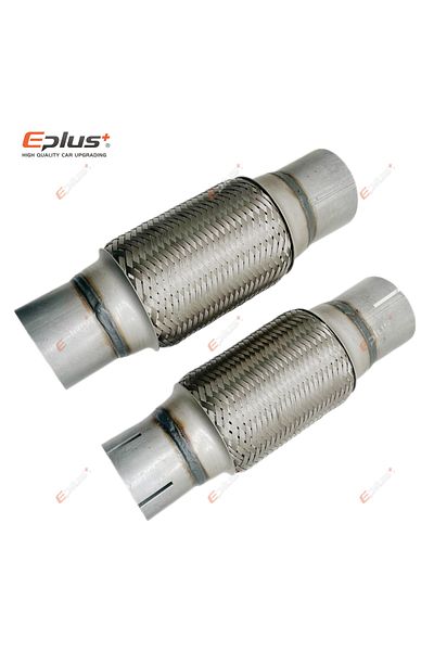 Choice EPLUS Universal Car Exhaust Tube Telescopic Flexible Connection Braid Bellows Stainless Steel Muf...