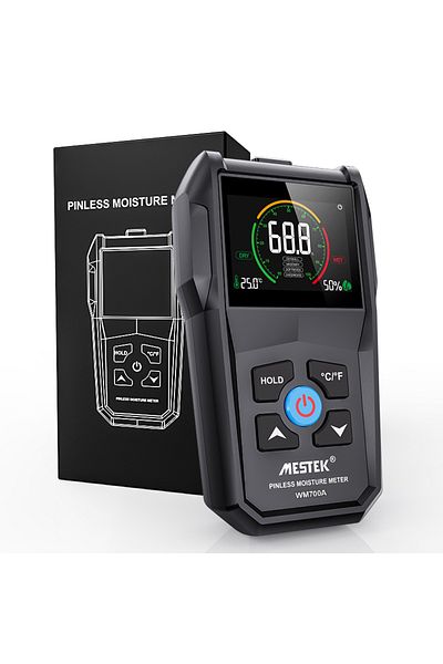 TELEHILL Wm700a Non-contact Wood Moisture Meter Inductive Wood Timber Moisture Meter Color Screen Digital Ele