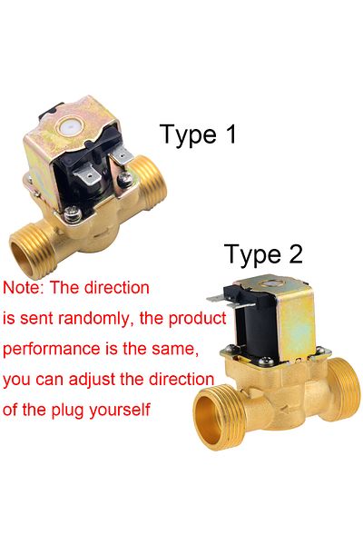 Choice 3/4" Ac 220v 3/4” 1/2” Dc 24v Ac 220v Dc12v Electric Solenoid Magnetic Valve Normally Closed Brass F