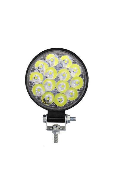 Choice 1 قطعة مصباح عمل دائري 42 وات 14 مصباح LED 48 وات 16 مصباح LED أمامي للسيارة 12 فولت 24 فولت شاحنة SUV 4x4 4wd مهندس