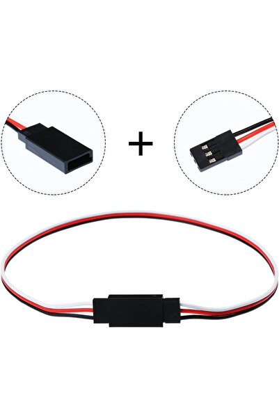 Choice 10PCS 30CM 10pcs 3pin Servo Extension Cable Wire Cord Female to Male RC Servo Extension Cord Wire Co