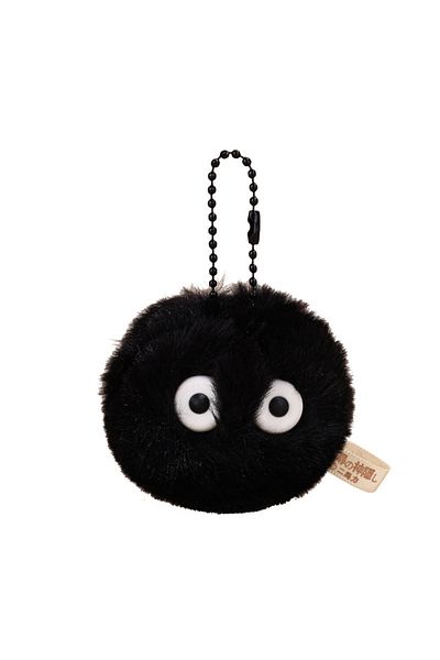 Choice Black Lovely Plush Small Coal Ball Keychain Pendant Toys