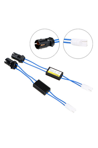 Choice1 قطعتان من فك تشفير إلغاء التحذير كابل Canbus T10 12 فولت مقاومة تحميل...