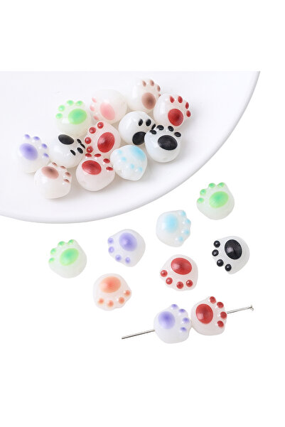 Choice 12x11mm style5 20pcs 10/20Pcs Acrylic Charcoal Grilled Cute Cat Claw B...