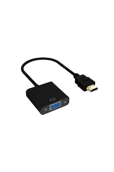Choice محول HDTV إلى VGA أسود 1080 بكسل رقمي تناظري HDTV ذكر إلى أنثى كابل VGA للكمبيوتر الشخصي والكمبيوتر المحمول