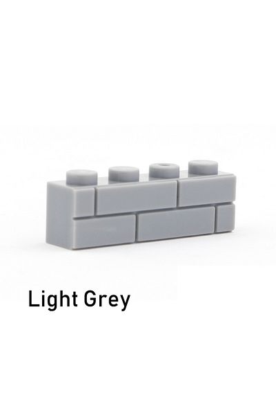 Choice Light Grey 50pcs 50pcs Diy Building Blocks Thick Wall Figures Bricks 1x4 Dots Educational Creative S