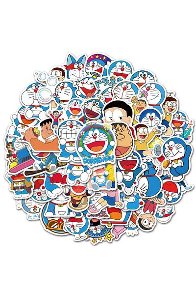 Choice Dmtz163-1-50pcs 50-100pcs Doraemon Cartoon Graffiti Sticker Luggage Skateboarding Water Bottle Water