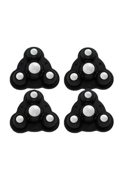 Choice Black Nylon New 4pcs Self Adhesive Type Mute Ball Universal Wheel 300kg 4 Beads Furniture Casters Wh