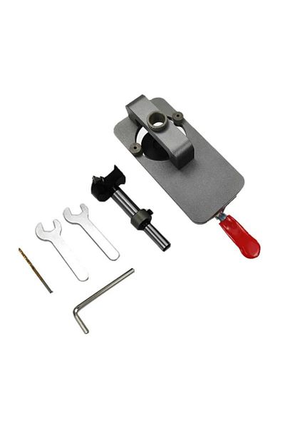 Choice Type A 35mm Hinge Boring Jig Woodworking Hole Drilling Guide Locator With Fixture Aluminum Alloy Hol