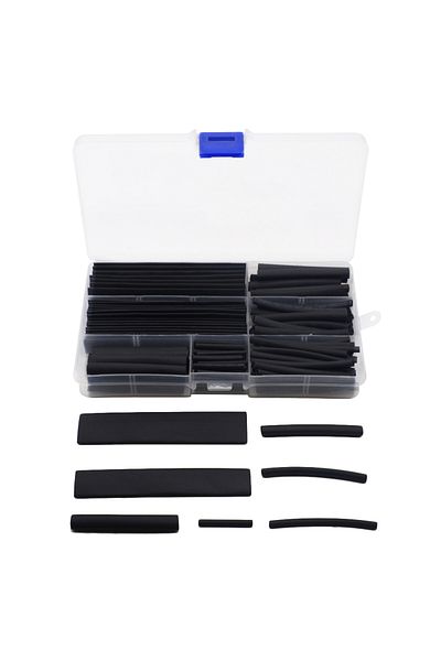 Choice 150pcs/Box 2:1 Polyolefin Heat Shrink Tubing Tube Sleeving Wire Electrical Insulation Cable Kit 8...