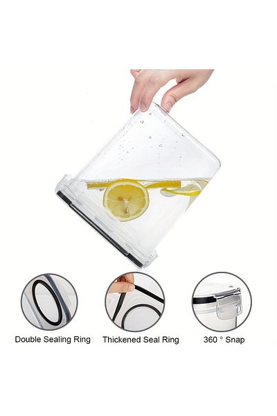 Choice M 3-Piece Airtight Cereal Storage Containers Set BPA Free Dishwasher Safe with Pen and Labeled 2.5L.