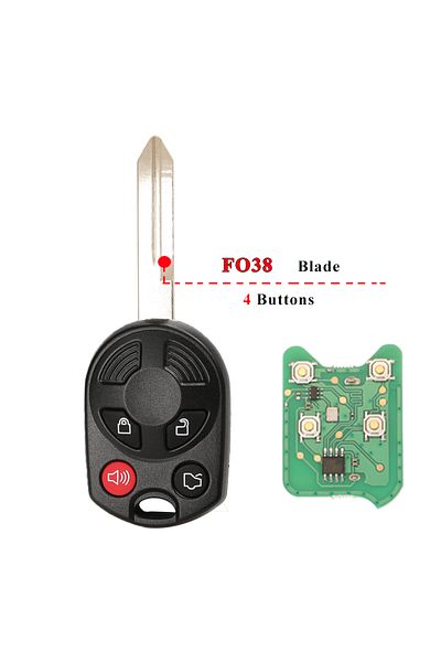 jingyuqin 315mhz Fo38 4btn 315/433mhz Remote Car Key Fob For Ford C-max Edge Escape Focus Lincoln Ma