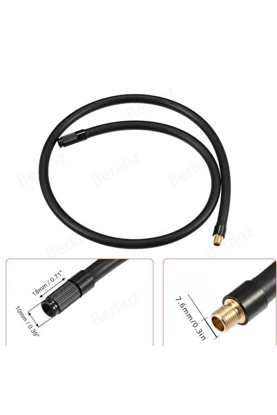 Choice 20 سم خرطوم تمديد منفاخ الإطارات الملولب محول تشاك أنبوب مضخة الهواء أ...