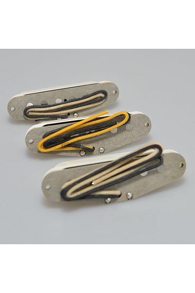 Choice Vintage Yellow Texas Special Classic Blues SSS Handwound Alnico 5 60's Blues n Rock Guitar Pickups S