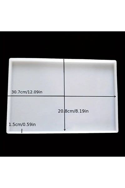 Choice 02 1pc Thicken Large Size Rectangular Square Mold Epoxy Resin Casting Molds For Diy Making Tray