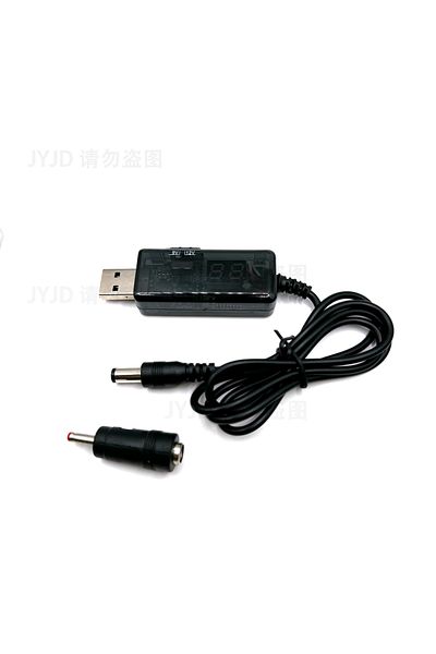 Choice Black Usb Boost Converter Dc 5v To 9v 12v Usb Step-up Converter Cable 3.5x1.35mm Connecter For Power