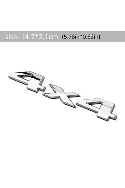 Choice 4x4 Sliver 1pcs Car 3d Metal Stickers 4wd 4x4 Decals For Nissan Juke X-trail Qashqai Opel Astra H G