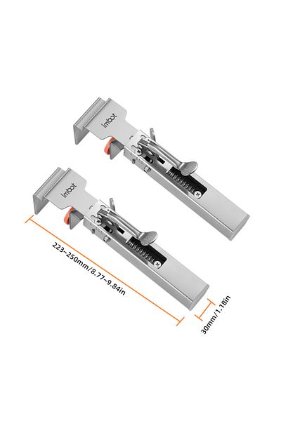 toohr 2pc Fast Press Drawer Clamp, Panel Adjustable Telescopic Woodworking Special Installation Panel Auxi