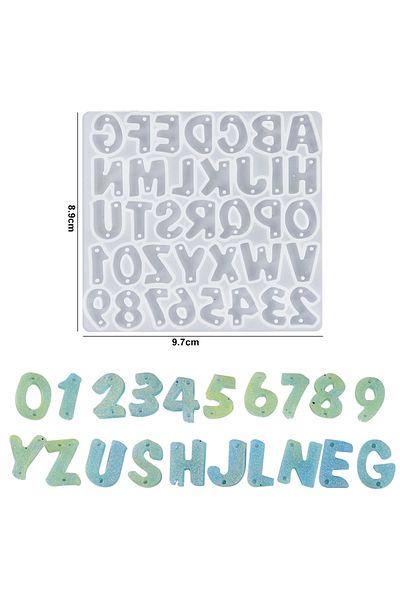 Choice 1 Alphabet Keychain Molds Alphabet Resin Silicone Mould Resin Letter Number Molds For Diy Keychain .