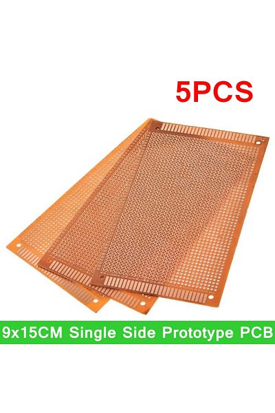Choice 5pcs 9x15 9*15cm Single Side Prototype PCB Universal Board Experimental Bakelite Copper Plate Cir...