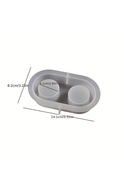 Choice M Gypsum Candle Holder Shape Silicone Mold Epoxy Resin Diy Polymer Clay Concrete Tool Room Table Je.