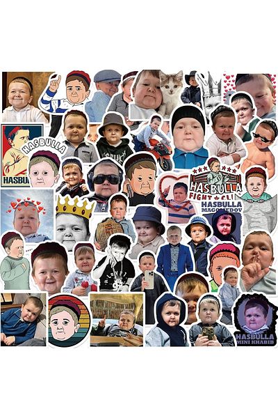 Choice 50pcs 10/30/50pcs Funny Meme Hasbulla Stickers Cartoon Toys Decals Diy Phone Laptop Motorcycle Suitc