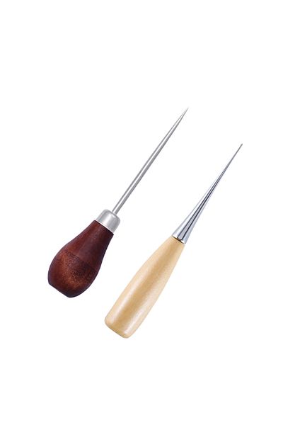 Choice Ab Diy Wooden Handle Awls Leather Tent Sewing Awl Shoes Repair Tool Hand Stitcher Leather Craft Awl
