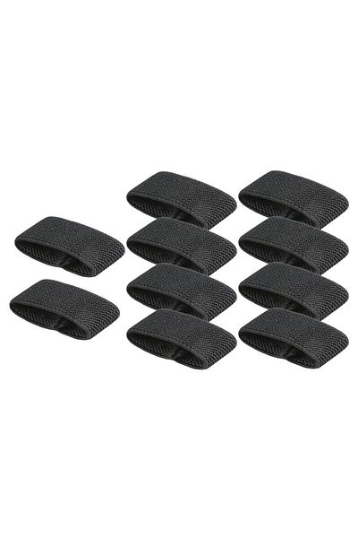 Choice Black 10x Elastic Belt Keepers Webbing Holder Strap Organizer Nylon For 1.5" Wide Belts/straps Acces