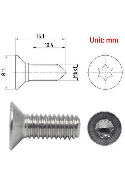 Choice 4Pcs Brake Disc Retaining Screws Countersunk Bolt For Golf 4 Passat B5 Polo 6R Touran 1T Octavia ...