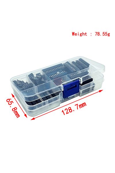 Si Tai&SH 66PCS/Lot DIP IC Sockets Adaptor Solder Type 6/8/14/16/18/20/24/28 pins DIP IC Socket set electro...
