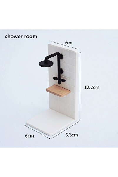 Choice نموذج محاكاة حوض غسيل ومرحاض لبيت الدمية A1 1/12 ديكور حمام بيت الدمية...