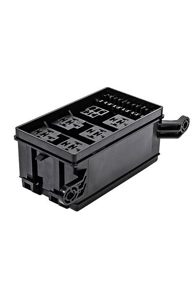 Choice 12-Slot Relay Box 6 Relays 6 ATC/ATO Standard Fuses Holder Block with 41pcs Metallic Pins Univers...