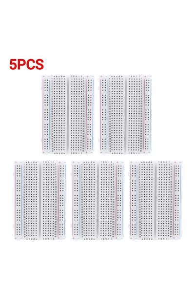 Choice 5pcs 400 Tie Points Solderless Pcb Breadboard Spliceable Universal Test Protoboard Diy Mini Bread Bo