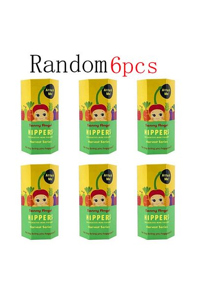 Choice Random6pcs Sonny Angel Blind Box Harvest Series Fruit And Vegetable Anime Figures Ornaments Dolls Fa