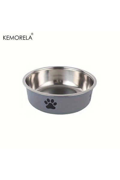 Choice وعاء طعام للكلاب رمادي اللون غير قابل للانزلاق مقاس 18 سم للقطط والكلا...