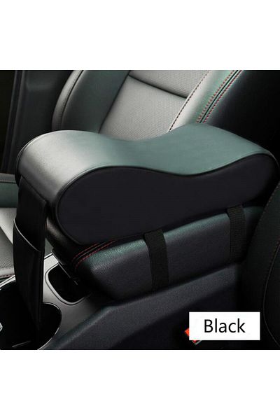 Choice Black Leather Car Central Armrest Soft Pad Black Auto Center Console Arm Rest Seat Box Mat Cushion P