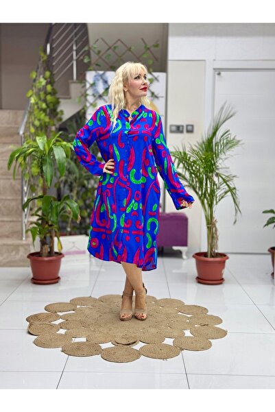 Punta Otantik EF50115 Viskon Efes Elbise