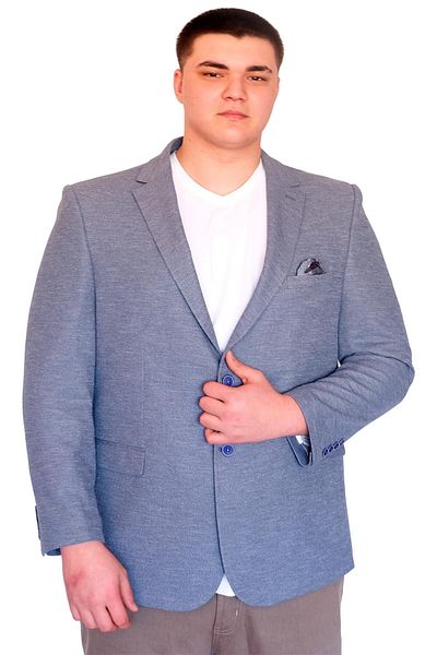 ModeXL Ανδρικό κλασικό σακάκι σακάκι - Plus Size, ΜΠΛΕ, BRITAIN 23028