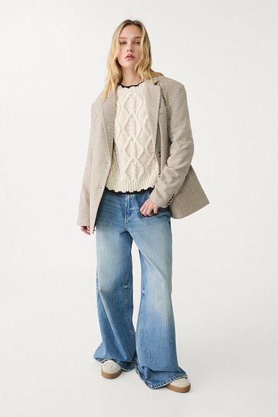 Stradivarius Houndstooth blazer