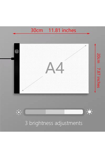 Choice A4-20x30cm A4/a5 Led Copying Board, 3-level Dimming Copy Table, Drawing Puzzle Toy, Gift, Dimmable C