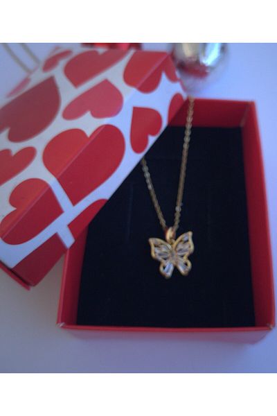 celisia Butterfly Necklace for Lover - Tarnish Free, Custom Gift Box