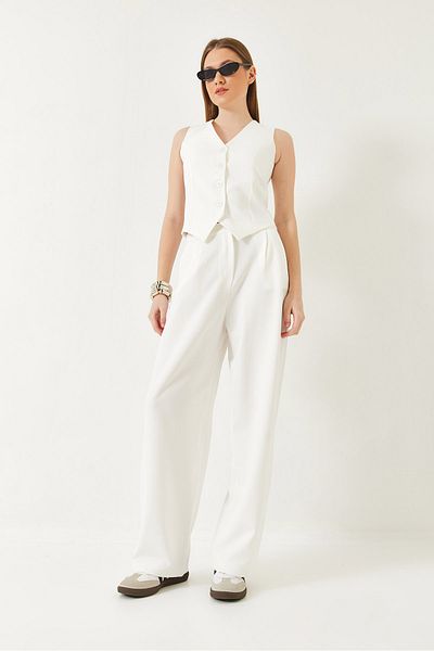 Bianco Lucci Női Palazzo Pants Vest alsó-felső öltöny 60331 60271041