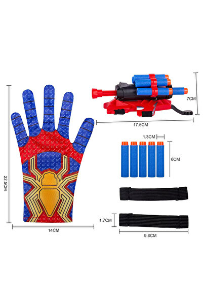 Choice 5 رصاصات قاذفة عنكبوت للأطفال قفاز شبكة العنكبوت سوار المعصم هالوين ال...