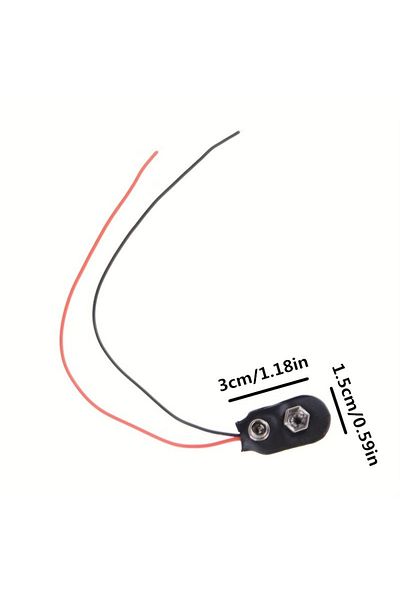 Choice 10pcs 15cm Length 10/20/30pcs 9v Battery Clips 15cm Cable Connection Buckle Battery Clip Connector H