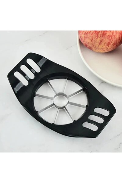 Choice قطعة واحدة سوداء من الفولاذ المقاوم للصدأ لقطاعة التفاح، قم بتقطيع الت...